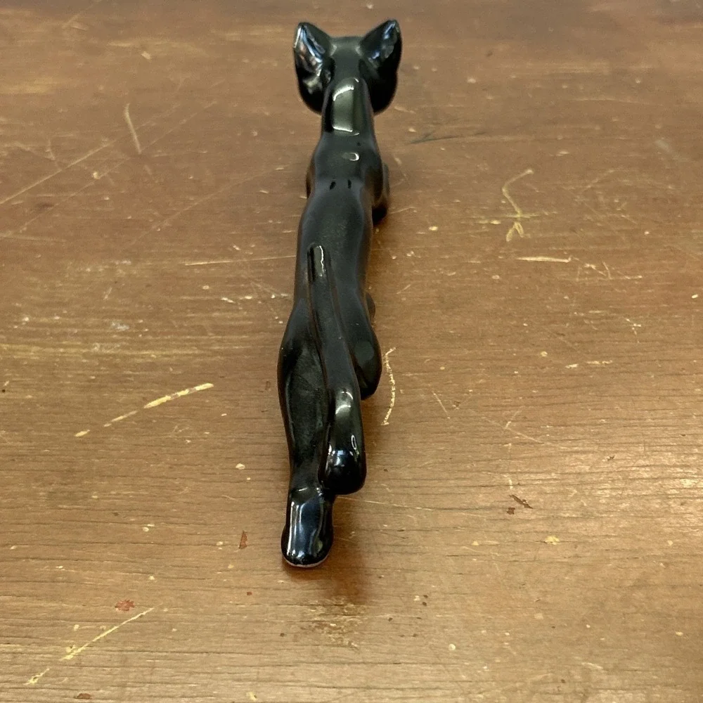 Vintage Stretch Cat Salt Shaker Mid Century Art Deco